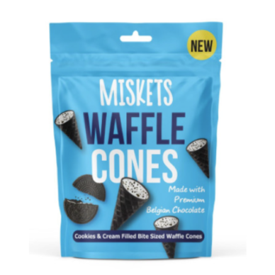 TR Miskets Waffle Cones Cookies and Cream Fl12x50g