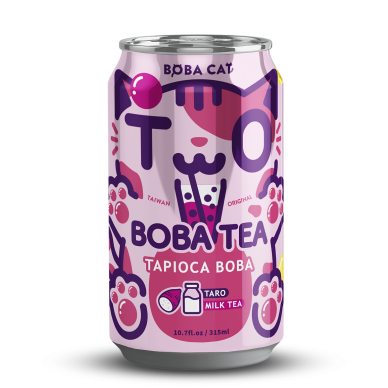 TW BobaCat Boba Tea Taro Flavor 24x315ml