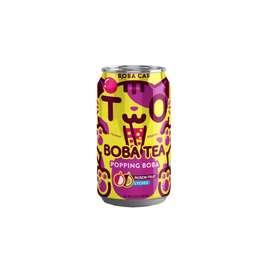 TW BobaCat Bubble Tea Passionfruit+Lychee 24x320ml