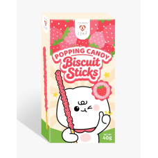 Tokimeki Biscuit Stick PoppingCandy Strabry 40x40g