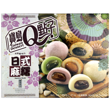 TW Q Japanese Mixed Mochi 5-flavors 12x600g
