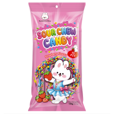 TXMM Sour Chew Candy Strawberry Fl 24x(10x13g)
