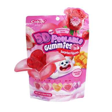 CN Cokoc Peelable Gummies Mixed Fruit 5DVal 50x60g