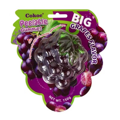 CN Cokoc Peeling Gummy Big Grape 24x150g