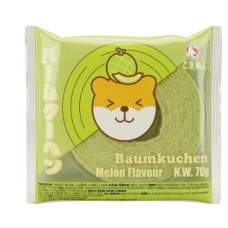 Tokimeki Baumkuchen Hami Melon Flavor 24x70g