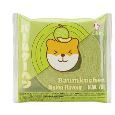 Tokimeki Baumkuchen Hami Melon Flavor 24x70g