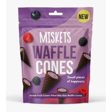 TR Miskets Waffle Cones Forest Fruits Fl 12x50g