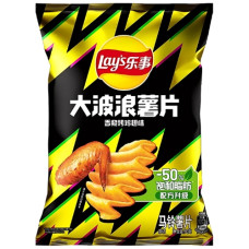 CN Lays Potato Chips Wave Chicken Wings Fl 22x70g