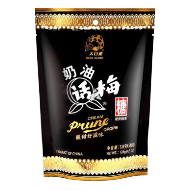 CN White Rabbit Cream Prune Drops 30x128g