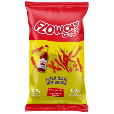SA Flowchy Crunchy Puffed Corn Hot Sauce 48x70g