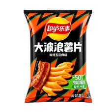 CN Lays Potato Chips Wave Grilled PorkBelly 22x70g