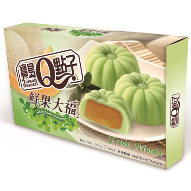TW Q Fruit Mochi Hami Melon 24x210g