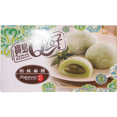 TW Q He Fong Green Tea Mochi 24x210g