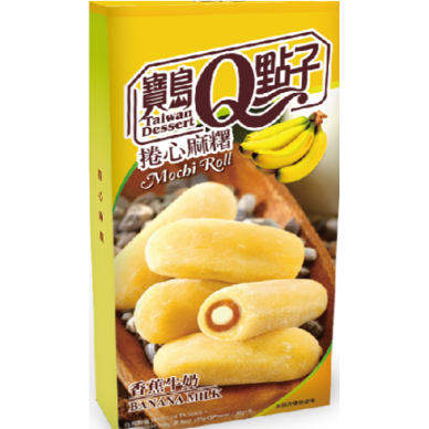 TW Q Banana Milk Mochi Roll  24x150g