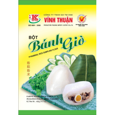 VN VT Pyr. Rice Dumpling Flour Banh Gio 20x400g