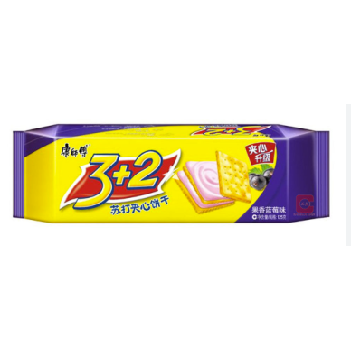 KSF Sandwich Soda Cracker Blueberry Flavor 24x125g