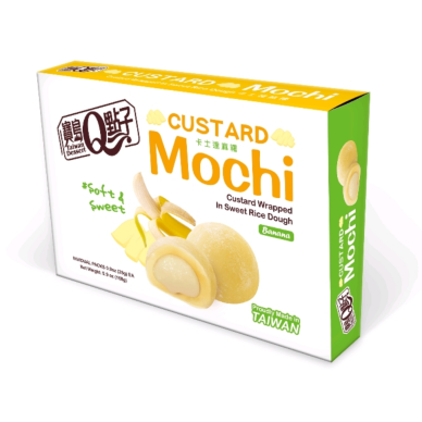 TW Q Custard Mochi Banana Flavor 24x168g box
