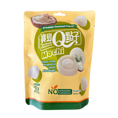 TW Q Mochi Creamy Coconut Flavor 12x180g