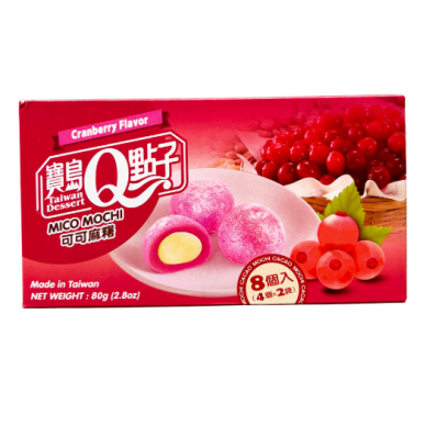TW Q Mico Mochi Cranberry Flavor 24x80g