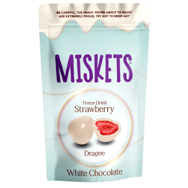 TR Miskets White Chocolate Coated Strawberry 6x80g