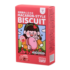 Tokimeki Macaron-Style Cookie StrawberryFl 40x100g