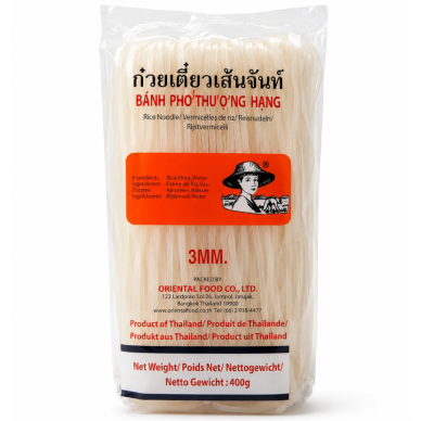 Farmer Rice Sticks /Banh Pho STRAIGHT 3mm 30x400g