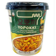 KR Yopokki Ricecake&Ramen Cup Curry 16x145g