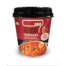 KR Yopokki Ricecake&Ramen Cup Hot Spicy 16x145g