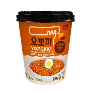 KR Yopokki Ricecake&Ramen Cup Sweet Spicy 16x145g
