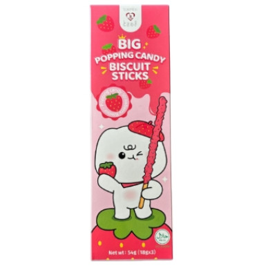 Tokimeki XL Biscuitstick PopCandy Strawb Fl 40x54g