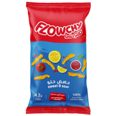 SA Flowchy Crunchy Puffed Corn Sweet Sour 48x70g