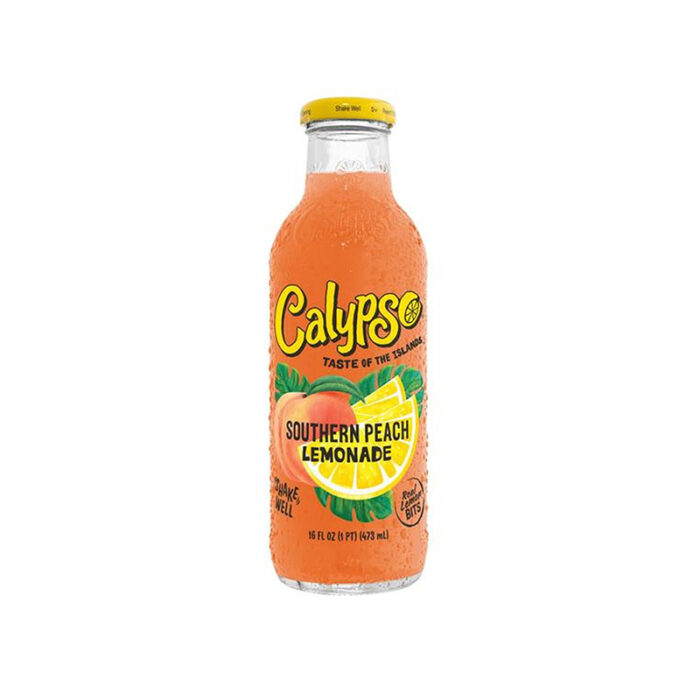 US Calypso Lemonade Drink Southern Peach Fl 12x473ml